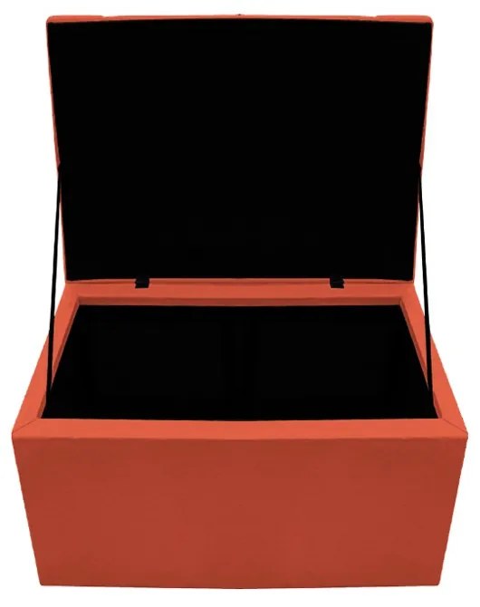 Calçadeira Copenhague 90 cm Solteiro Suede Terracota - ADJ Decor