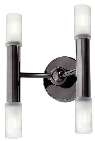 Arandela Flash 9X16X22Cm Tubos Ponteira Acrílico Duplo Vertical Metal... (BRANCO)