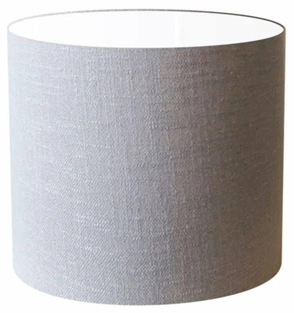 Cúpula Abajur Cilíndrica Cp-8007 Ø20x22cm Rustico Cinza