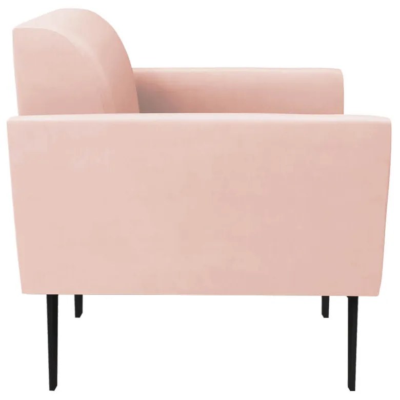 Poltrona Pés Villach Marisa Veludo - Rose