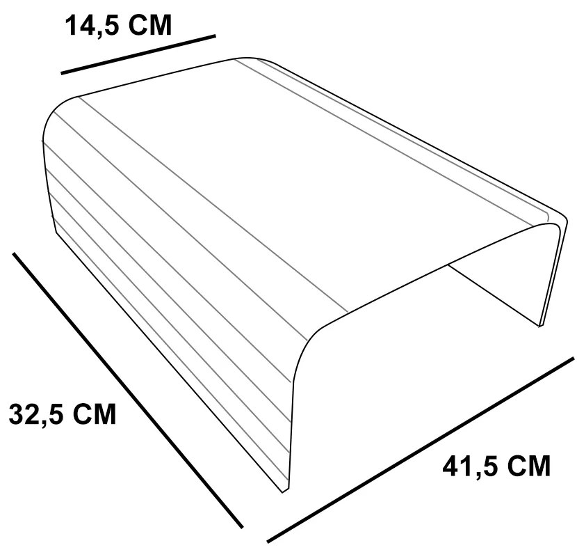Bandeja Esteira para Braco de Sofa Porta Copo Reto Azul Turquesa - D'Rossi