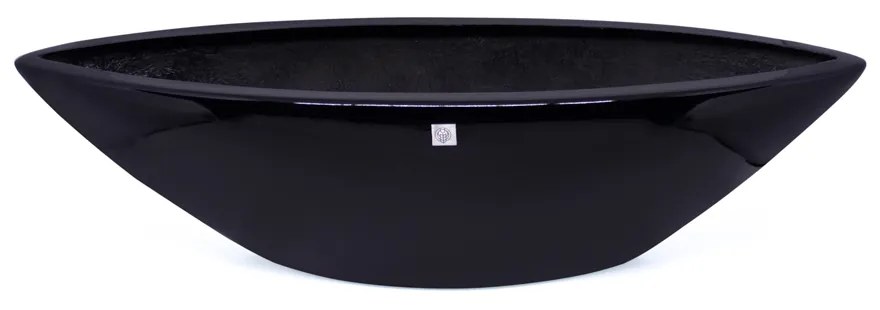 Vaso Decorativo Barca Preto 17x63x17 cm - D'Rossi
