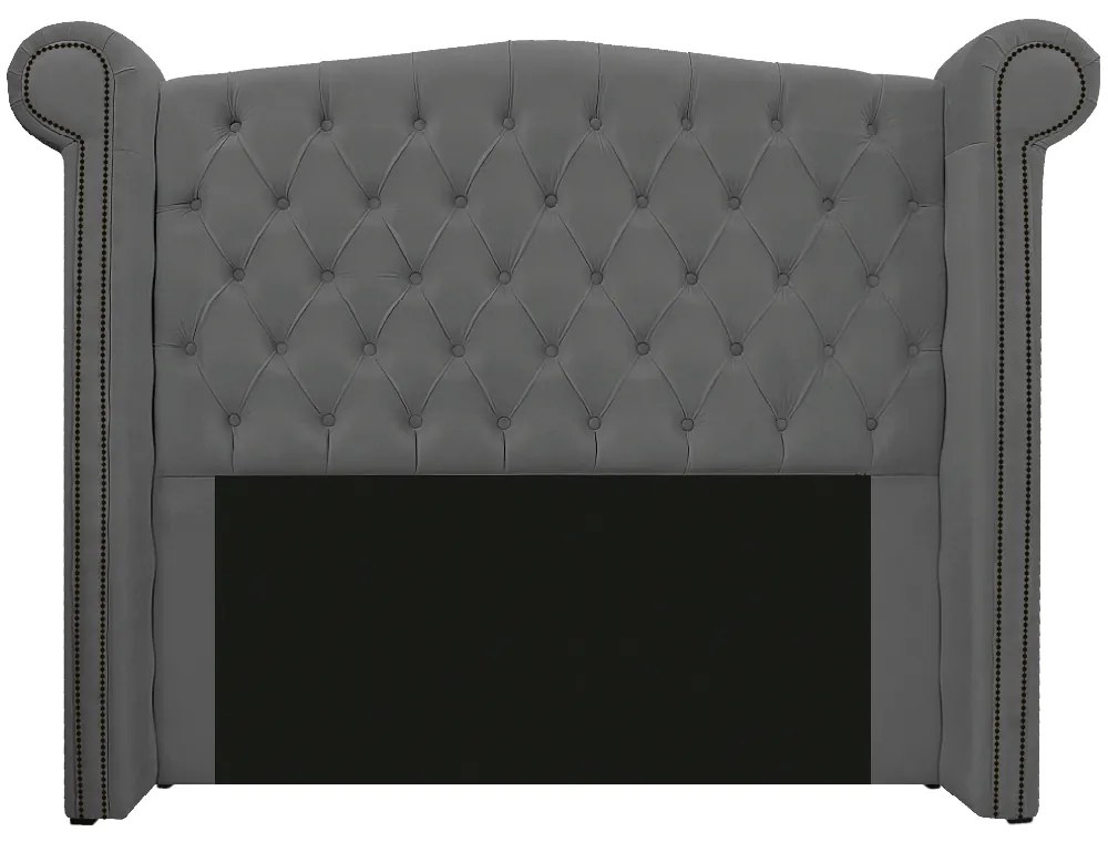 Kit Cabeceira e Calçadeira Veneza 140 cm Casal Suede Cinza - ADJ Decor