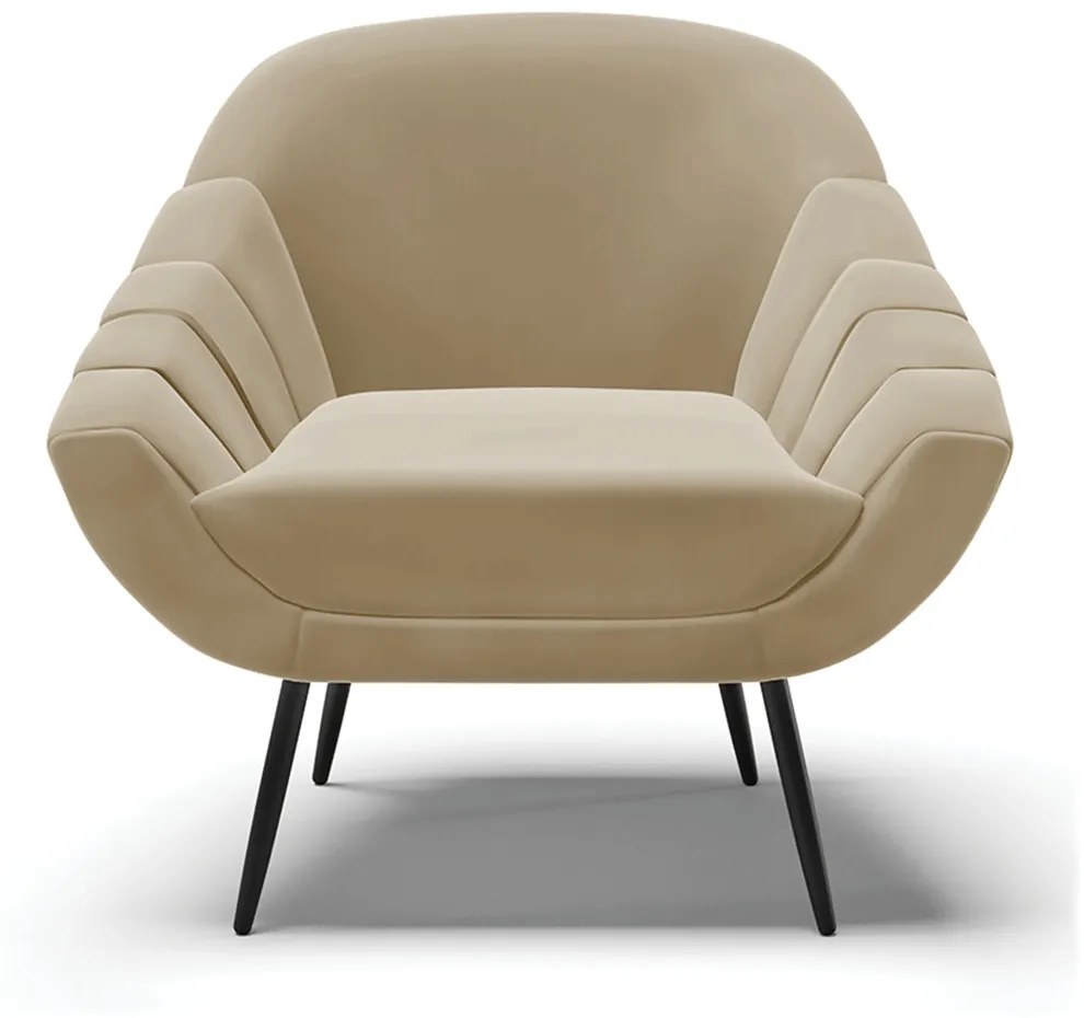 Kit 01 Namoradeira 02 Lugares e 02 Poltronas Giovana Suede Marrom Rato Pés Palito De Ferro - D'Rossi