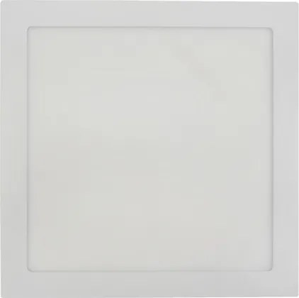 Plafon Led De Embutir Quadrado Branco 18W Moldura - LED BRANCO FRIO (6000K)
