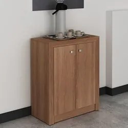 Balcão Para Escritório 2 Portas ME4103 Amêndoa - Tecno Mobili