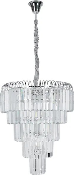 Pendente Cristal Cromado E14 5W Versailles