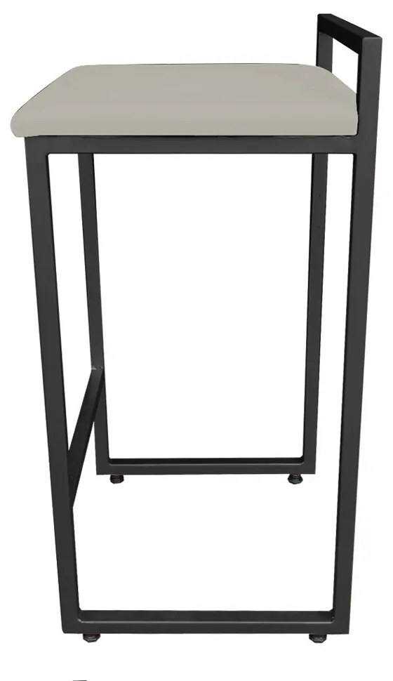 CONJUNTO 02 BANQUETAS PIETRA SUEDE MARRO