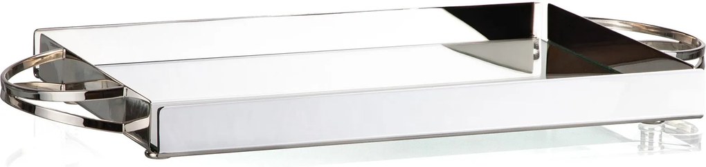 Bandeja c/ Alça Curva Shefield Plate  - 30X25cm  30X25cm