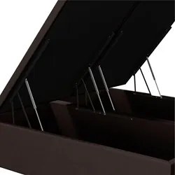 Base Cama Box Baú Casal Queen 158cm Hit I02 Suede Marrom - Mpozenato