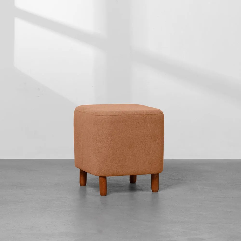 Puff Circus Quadrado Botonê Lajota Versalhes - 45cmx45cm