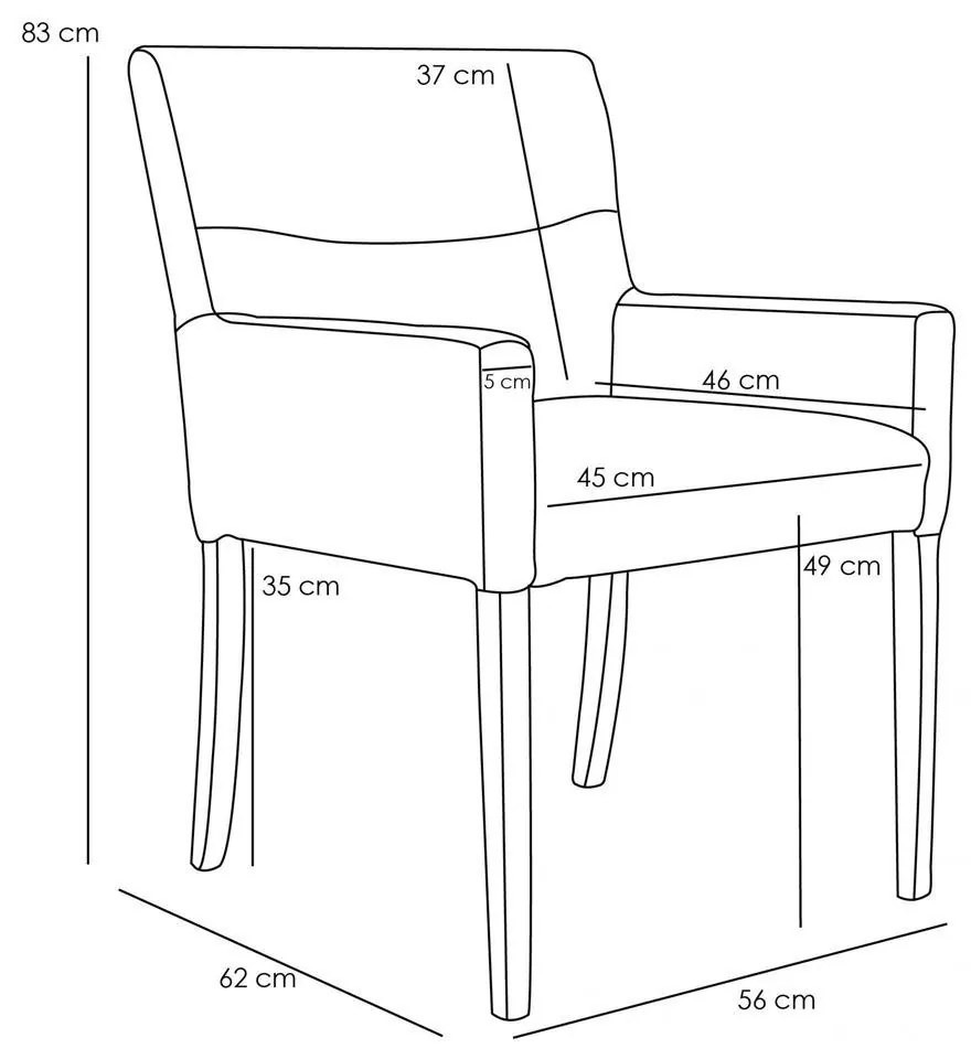 Kit 02 Poltronas Decorativas Sala de Estar Vicenza Algodão Poliéster Bege G15 - Gran Belo