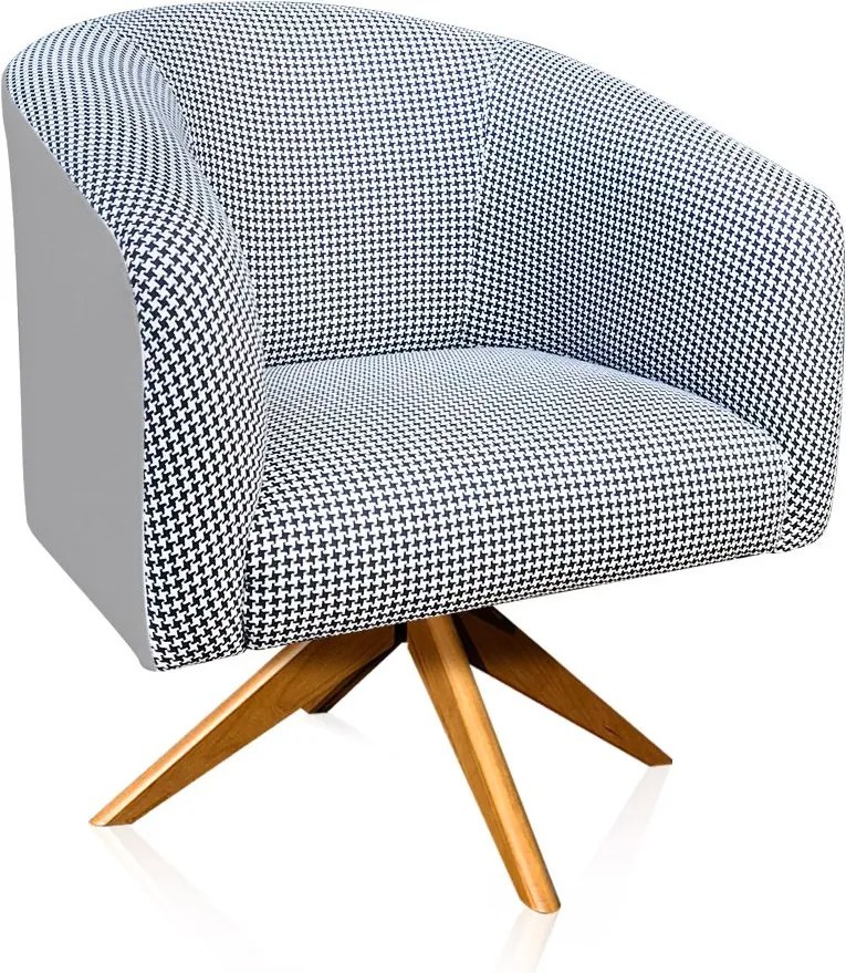 KIT 02 POLTRONAS GIRATORIA STELLA LINHO - Cinza