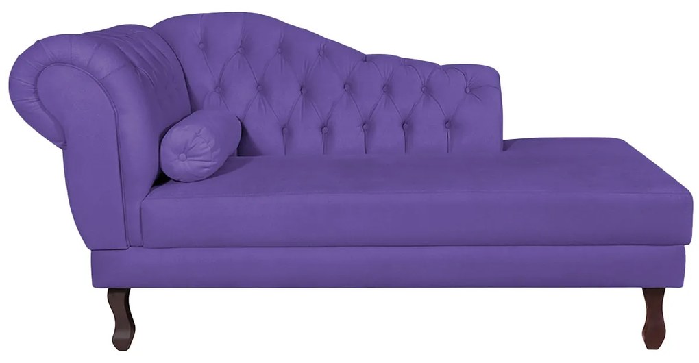 Recamier Diana 140cm Lado Direito Corano Roxo - ADJ Decor