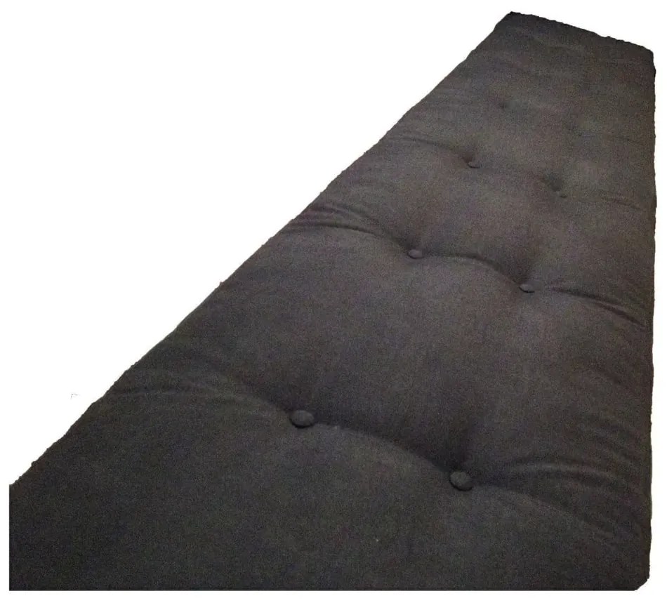 Colchonete Futon Dobravel Enrolavel 130X60X15Cm Orthovida (Preto)