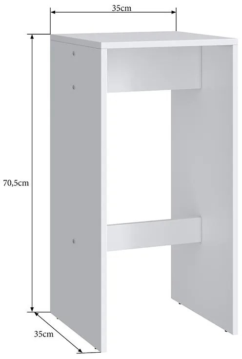 Conjunto Com 2 Banquetas Altas Multiuso Em Mdp - Branco