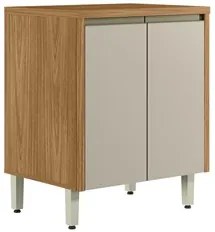 Armário de Cozinha 6 Peças Com Pia Inox Da Vinci CP1 L06 Nature/Off Wh