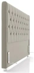 Cabeceira Cama Box Solteiro 90cm Florenza Z37 Veludo Bege - Mpozenato