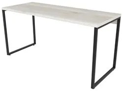 Mesa de Escritório Office 150cm Estilo Industrial Prisma C08 Snow - Mp
