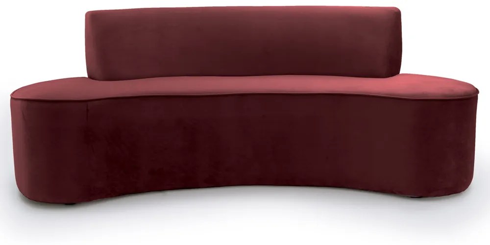 Sofá 4 Lugares Porto D07 230cm para Sala Living Suede Vermelho - D'Rossi