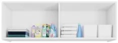 Armário Aéreo Multiuso Lavanderia 118cm Monna Branco Z34    - Mpozenat