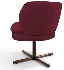Kit 2 Poltronas Decorativas Melissa Base Xis Giratória Veludo C-278 Ma