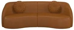 Sofá Decorativo 3 Lugares 288cm com Almofadas e Poltrona Zion M22 Sint