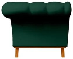 Sofá 150cm 2 Lugares Base Madeira Império C-303 Veludo Verde Musgo - D
