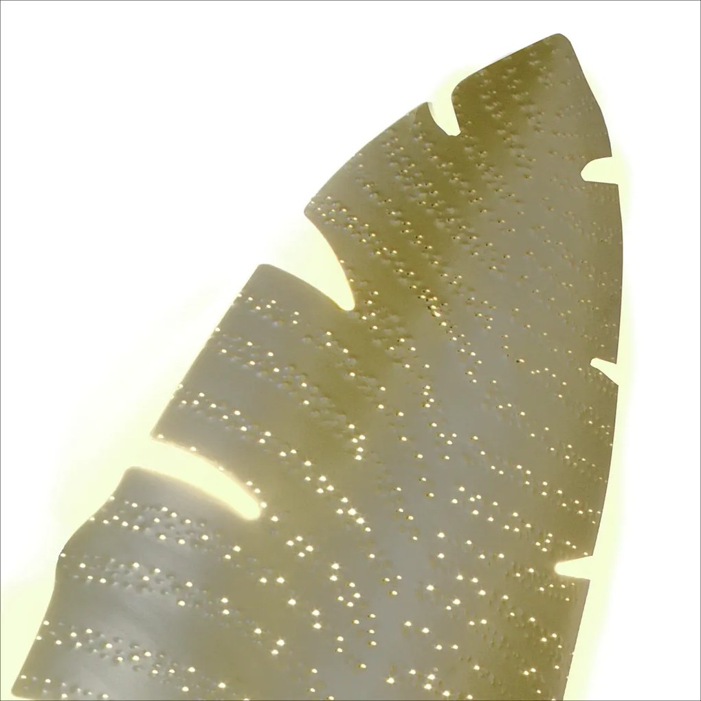 Arandela Flowers 89,5X26X11Cm Metal Alumínio Fita Led - Old Artisan Ar... (LISO, MARSALA)