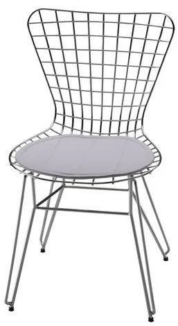 Cadeira Jacobsen Aramada Cromada Branco - 12342 Sun House