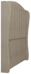 Cabeceira Casal Queen Cama Box 160cm Glenda Z04 Boucle Capuccino - Mpo