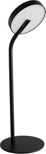 Luminaria De Mesa Led Dimerizavel Preto 14W 3000K Luna