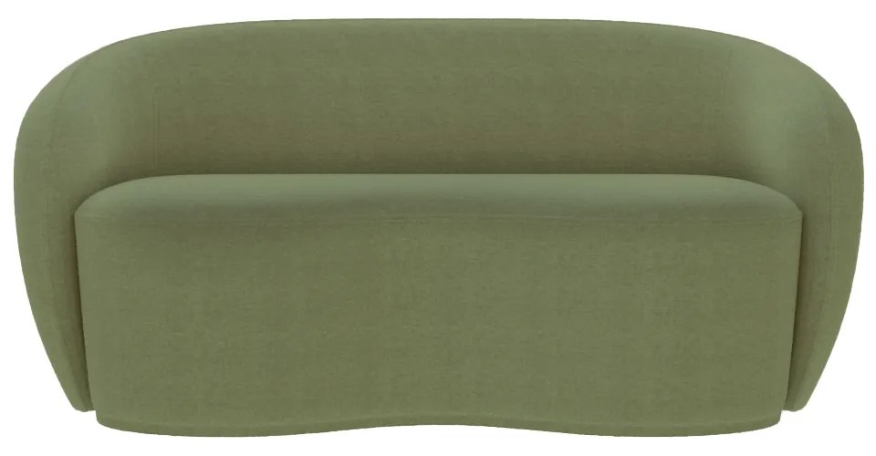 Sofá Decorativo 160CM 2 Lugares Íbis Bouclê Verde G33 - Gran Belo
