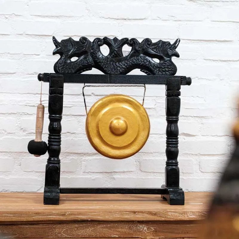 Sino de Mesa Balinês "Entalhado" | 50cm