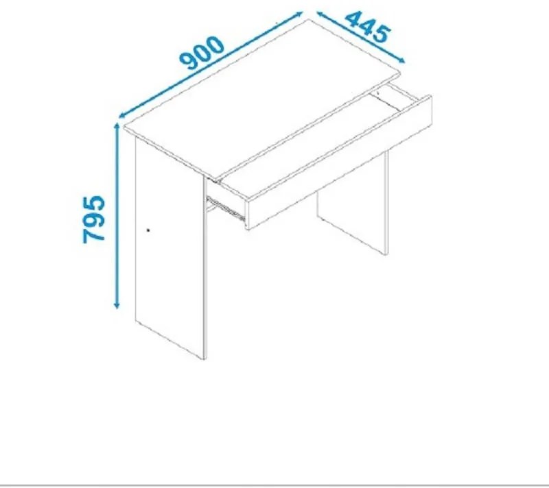 Mesa De Computador/escrivaninha Bho 21 - Branco