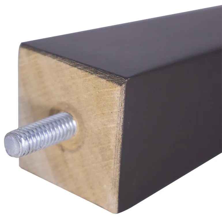 Kit 04 Pés Chanfrado Tabaco 10cm com Rosca Metal para Móveis D10 - D'Rossi