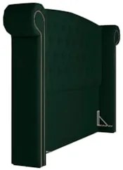 Cabeceira Cama Box Casal Queen 160cm Provença Z37 Veludo Verde Musgo -