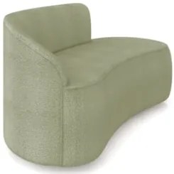 Sofá 2 Lugares 140cm Wendi e Poltrona Steve Boucle Pistache I01  - Mpo