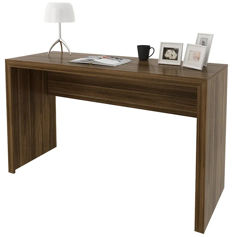 Mesa para Escritório Home Office ME4135 MDP Nogal G69 - Gran Belo