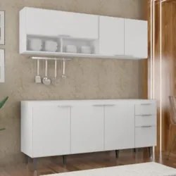 Armário de Cozinha CP01 Para Pia 180cm Pérola Z34 Branco - Mpozenat