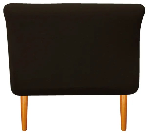 Recamier Estofado Ari 90 cm Solteiro Corano Marrom - ADJ Decor