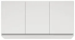 Armário Aéreo Virgínia e Balcão com Tampo 120cm Arizona Branco - Lumil