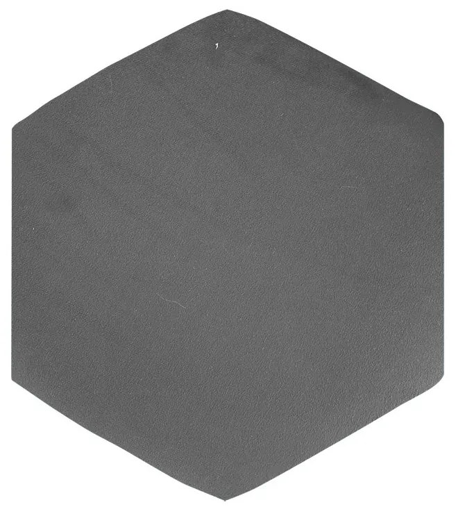 Puff Aramado Hexágono Decorativo Industrial Cobre com Suede D03 - D'Rossi - Grafite
