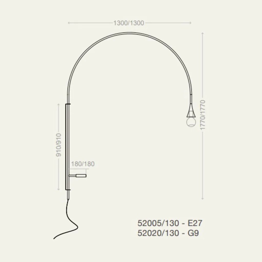 Arandela Jazz Pivô 09X177X130Cm 1Xe27 - Usina 52005/130 (OV-V - Ouro Velho Escovado Verniz)