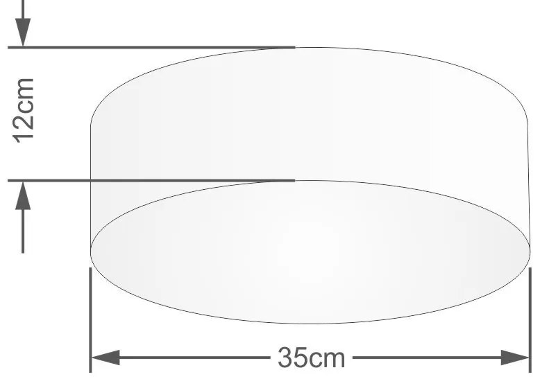 Plafon Para Sala Cilíndrico SL-3046 Cúpula Cor Rústico Cinza