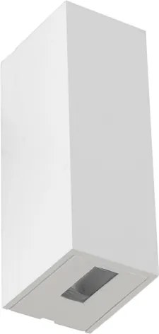 Arandela Led Abs 5W 3000K Ip65 2 Fachos Medios Flux - BRANCO