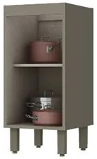 Balcão 35cm 1 Porta 100% MDF Sem Tampo Connect Duna/Cristal - Henn