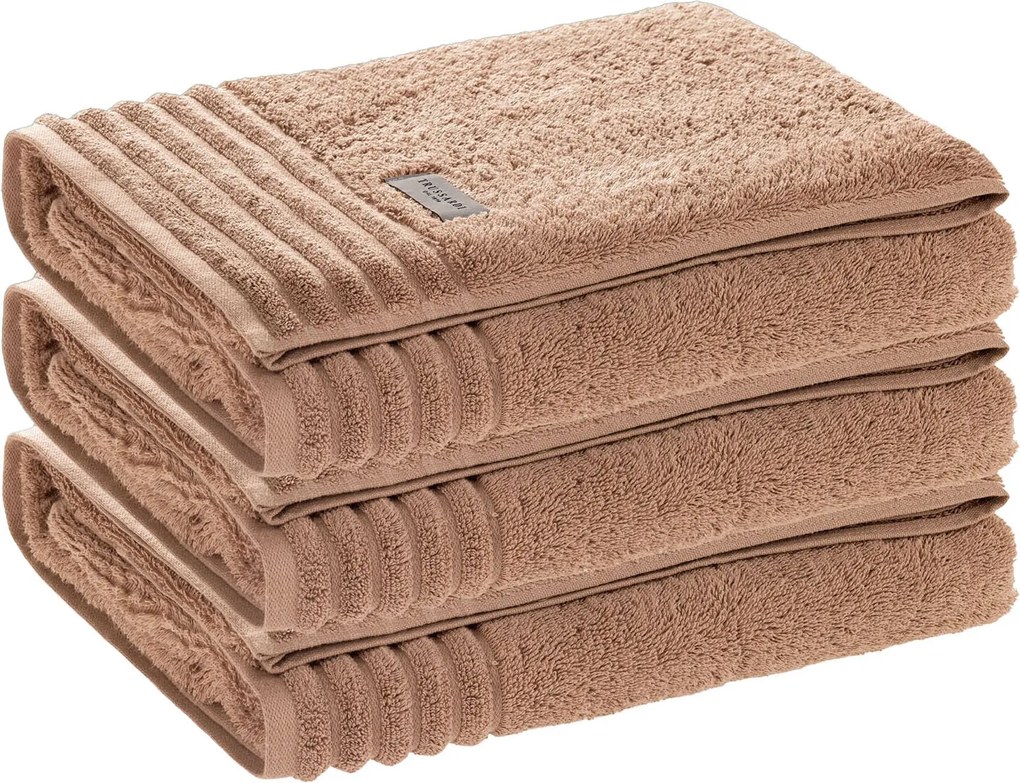 Kit 3 Toalhas de Rosto Trussardi 100% Algodão Imperiale - Argila  Argila