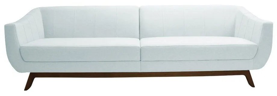 Sofá 4 Lugares Boomer 260cm PU Sintético Branco G15 - Gran Belo