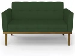Sofá Namoradeira e 2 Poltronas Base Madeira Castanho Ana Veludo Luxo V